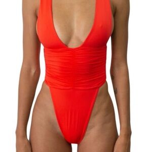 Riot Swim Echo One Piece- Coral